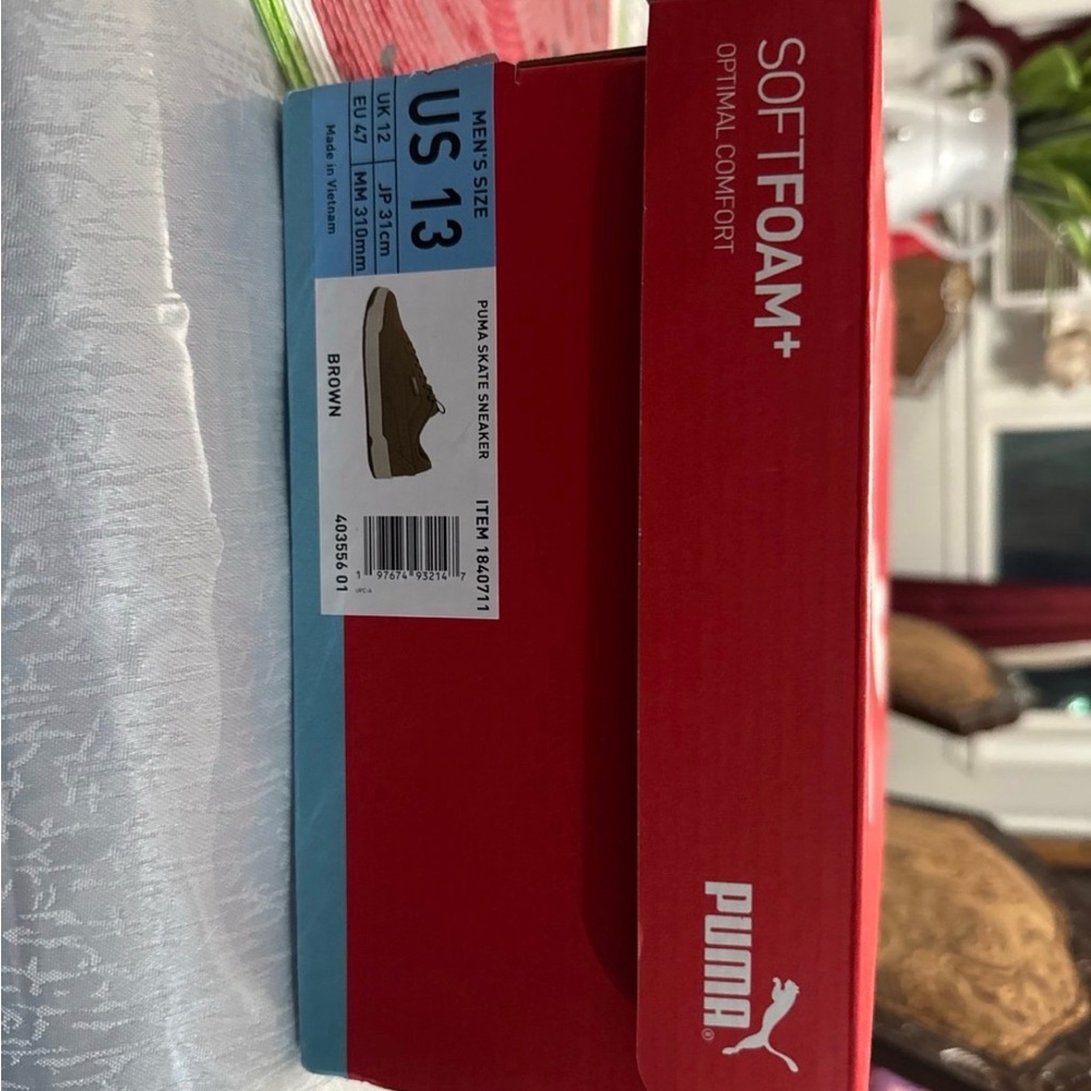 Puma Men's Brown SoftFoam+ Sneakers